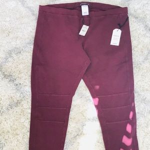 NWT! Express Moto Garment Dyed Leggings